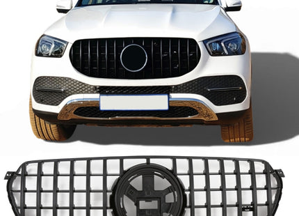 Grill Panamericana GT med AMG-emblem i svart för Mercedes GLE V167