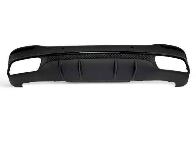 Glossy Blanksvart Diffuser Mercedes GLE W167 SUV