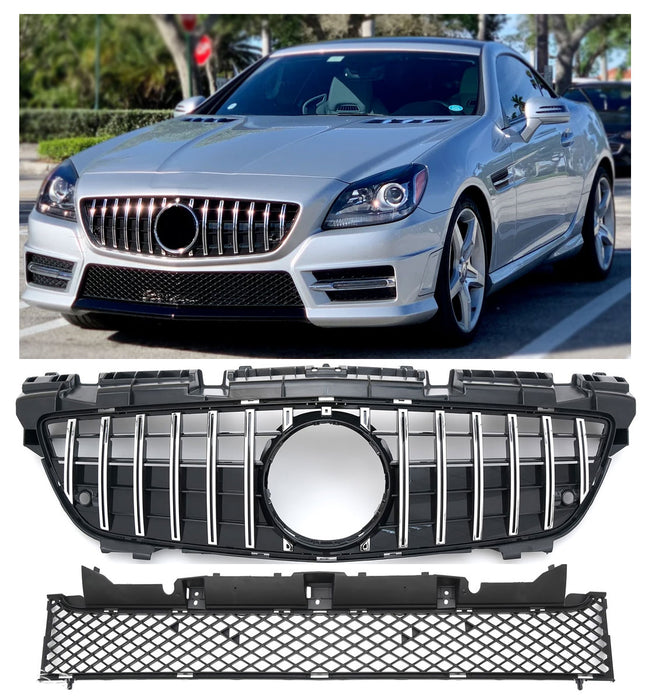 AMG-look Grill GT Mercedes-Benz SLK R172 2011-2015 - Chrome