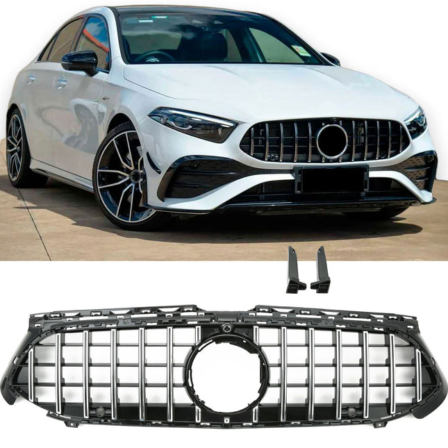 AMG-look Grill GT Mercedes-Benz A-Klass W177 2022- - Chrome (2)