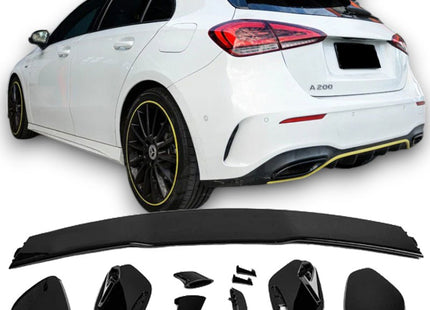 Blanksvart Takluckspoiler Mercedes A-Klass W177