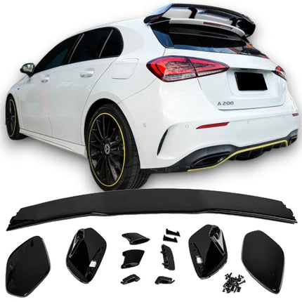Blanksvart Takluckspoiler Mercedes A-Klass W177