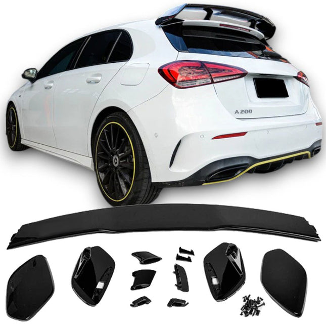 Blanksvart Takluckspoiler Mercedes A-Klass W177
