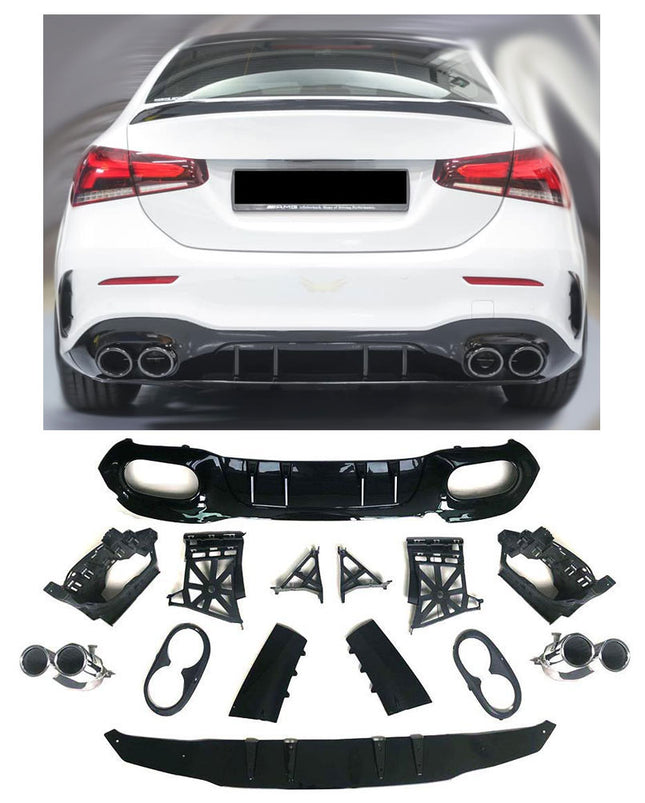 Chrome Diffuser Mercedes A-Klass V177 Sedan