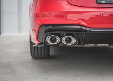 Diffuser med ändrörsimitation för Audi A7 S-Line C8/S7 C8/C8 Facelift/S7 Facelift