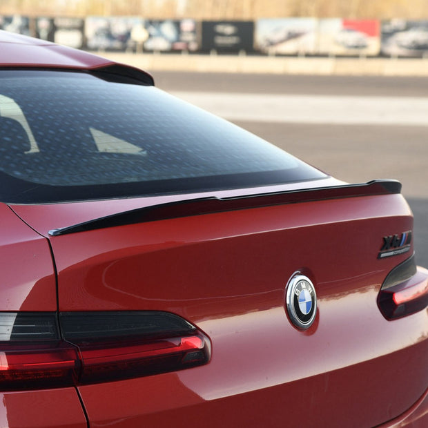 Glossy Blanksvart Spoiler BMW X4 G02 - bild 2