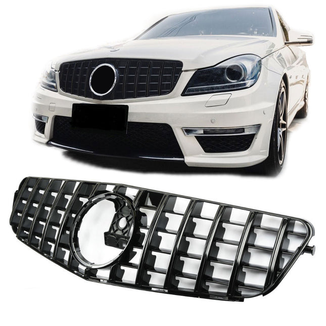 AMG-look Grill GT Mercedes-Benz C-Klass W204 2007-2014 - Svart