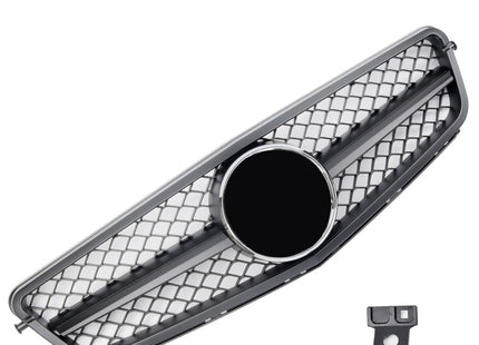 Grill i svart med Mercedesstjärna för Mercedes C-Klass W204/C204
