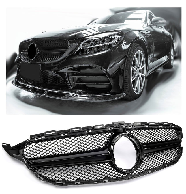 Grill Mercedes-Benz C-Klass W205 2014-2021 - Svart