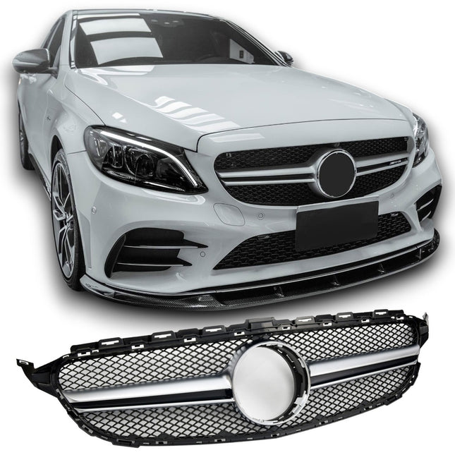 Grill Mercedes-Benz C-Klass W205 2014-2018 - Svart