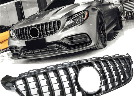 AMG-look Grill GT Mercedes-Benz C-Klass W205 2014-2021 - Svart (2)