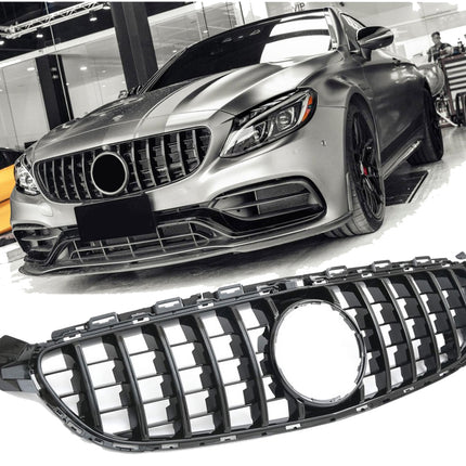 AMG-look Grill GT Mercedes-Benz C-Klass W205 2014-2021 - Svart (2)