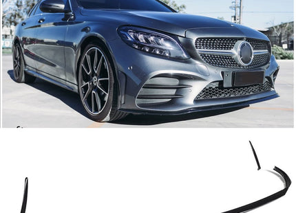 Frontsplitter i blanksvart för Mercedes C-Klass W205 Facelift