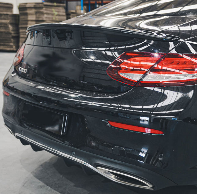 Blanksvart Takluckspoiler Mercedes C-Klass C205 Coupé - bild 2