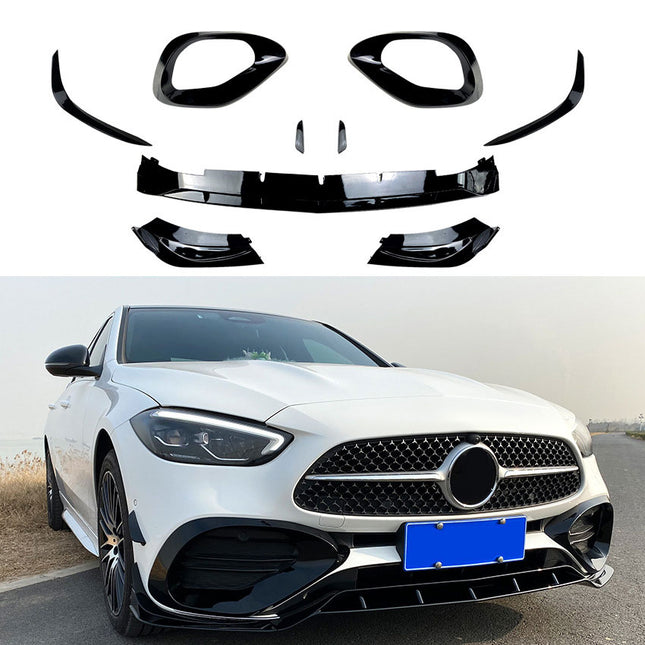 Frontsplitter Aero i blanksvart för Mercedes C-Klass W206/S206