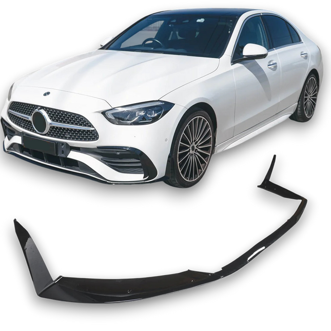 Frontsplitter i blanksvart för Mercedes C-Klass W206/S206