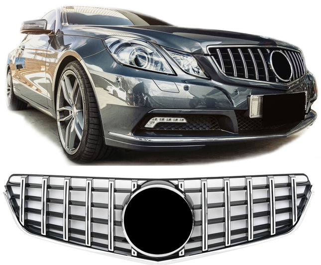 Grill Panamericana GT i krom med Mercedesstjärna för Mercedes E-Klass C207/A207 (före facelift)