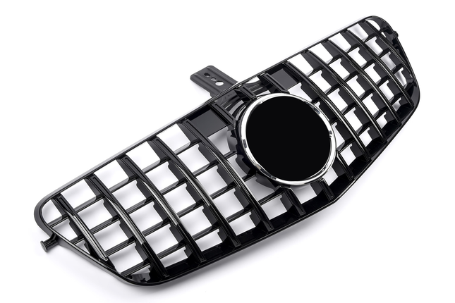 Grill Panamericana GT i svart med Mercedesstjärna för Mercedes E-Klass W212 (före facelift)
