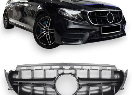 Grill Panamericana GT i svart för Mercedes E-Klass W213/C238/S213/A238 (före facelift)