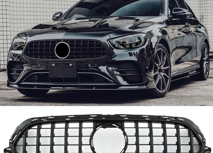 Grill Panamericana GT i svart för Mercedes E-Klass W213 Facelift AMG-Line