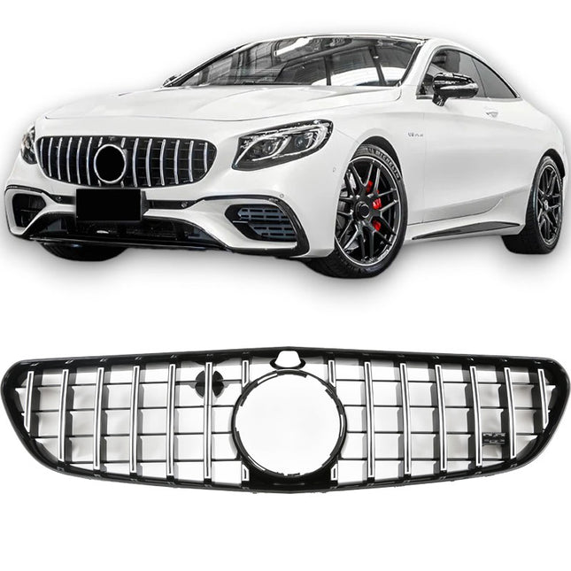 AMG-look Grill GT Mercedes-Benz S-Klass Coupe W217 2014-2020 - Chrome