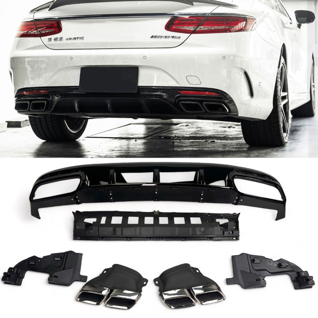 Chrome Diffuser Mercedes S-Klass C217/A217 (AMG-look)