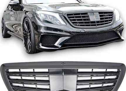 Grill i blanksvart för Mercedes S-Klass W222