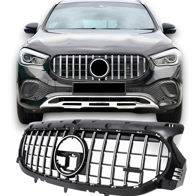 Chrome AMG-look Grill GT Mercedes-Benz GLA H247 2020-2023 (Standardutr.)