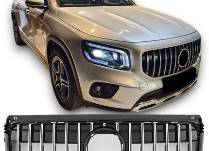 Grill Panamericana GT i krom för Mercedes GLB X247 (före facelift)