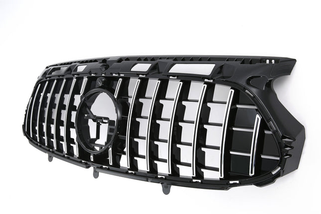 Grill Panamericana GT i krom för Mercedes GLA H247 Facelift AMG-Line