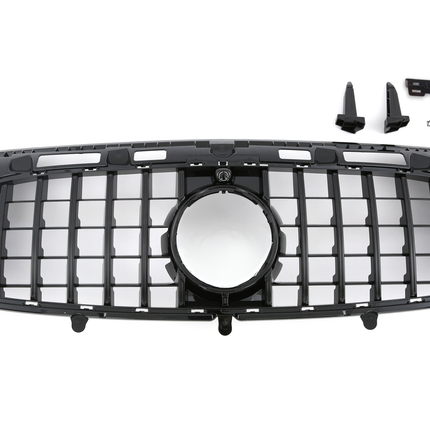 Blanksvart AMG-look Grill GT Mercedes-Benz GLA H247 2023+ (AMG-Line)