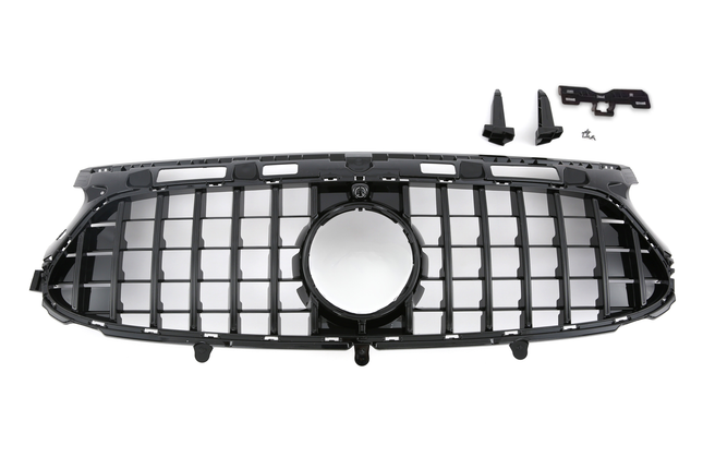 Blanksvart AMG-look Grill GT Mercedes-Benz GLA H247 2023+ (AMG-Line)