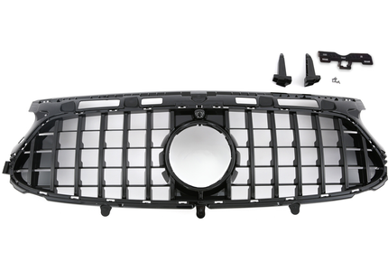 Grill Panamericana GT i svart för Mercedes GLA H247 Facelift AMG-Line