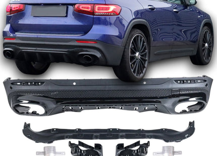 Chrome Diffuser Mercedes GLB X247 (2x1 avgasrör)