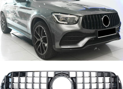 Grill Panamericana GT i svart för Mercedes GLC X253 Facelift