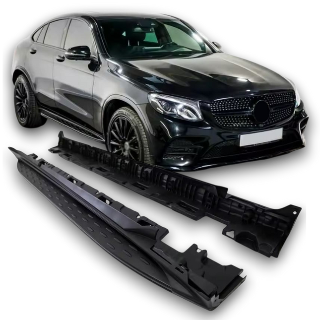 Sidesteps Svart Mercedes GLC X253/C253 2015-2022