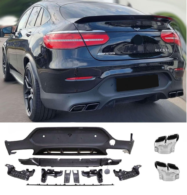 Chrome Diffuser Mercedes GLC C253 Coupé