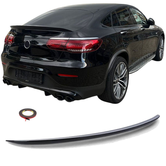 Blanksvart Spoilerläpp Mercedes GLC C253 Coupé 2016-2022