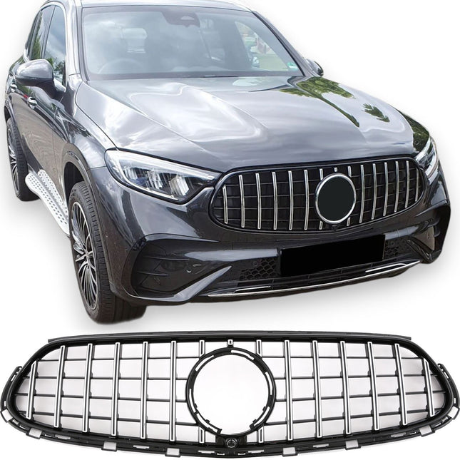 Grill Panamericana GT i krom för Mercedes GLC X254 AMG-Line