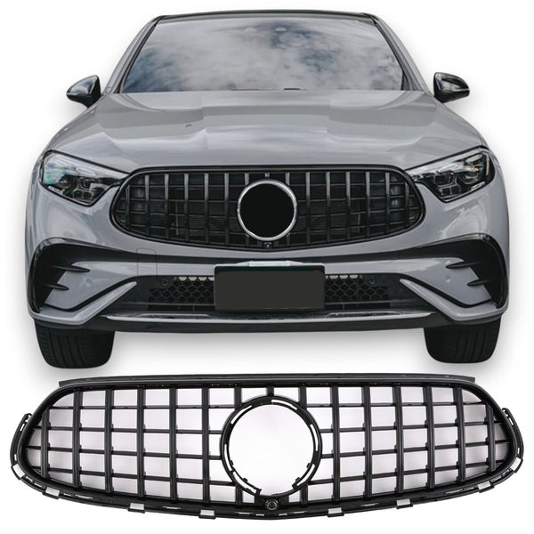Grill Panamericana GT i svart för Mercedes GLC X254 AMG-Line