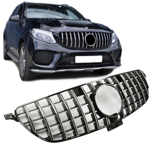 AMG-look Grill GT Mercedes-Benz GLE Coupe C292 2015-2019 - Chrome