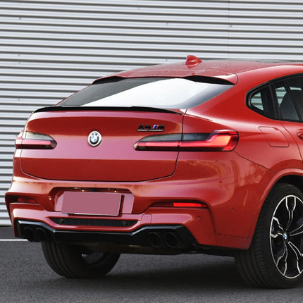 Glossy Blanksvart Spoiler BMW X4 G02 - bild 2