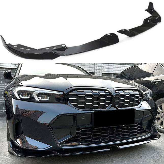 Frontsplitter i blanksvart för BMW 3-serie G20/G21 Facelift