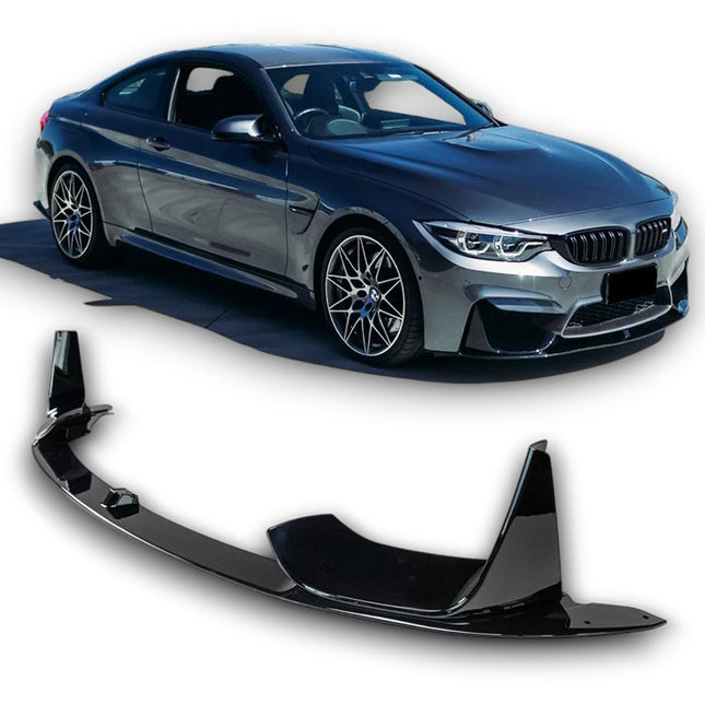 Frontsplitter i blanksvart för BMW M3 F80/M4 F82