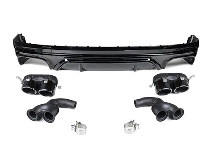 Diffuser med ändrör i blanksvart för Audi Q5/SQ5 MK2 (före facelift)