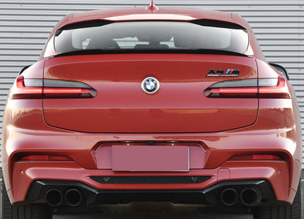 Glossy Blanksvart Spoiler BMW X4 G02 - bild 2