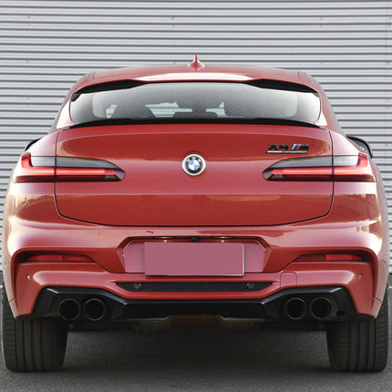 Glossy Blanksvart Spoiler BMW X4 G02 - bild 2