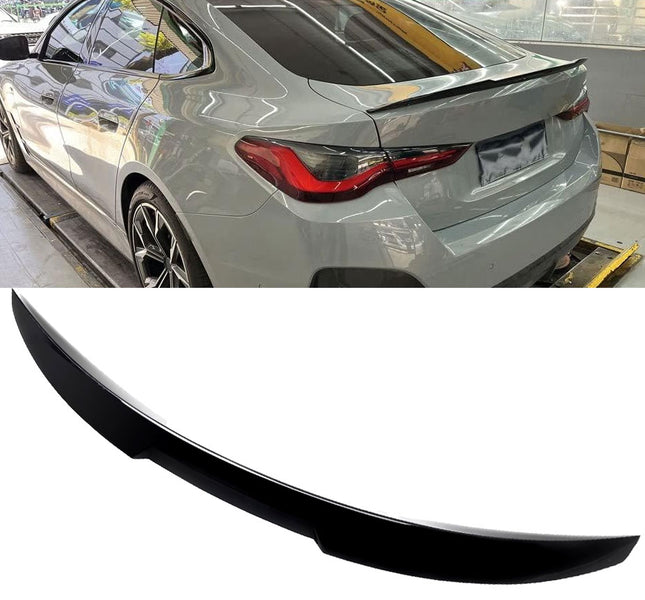 Glossy Blanksvart Spoiler BMW 4-serie G26 Gran Coupé  (M4 CS-look)
