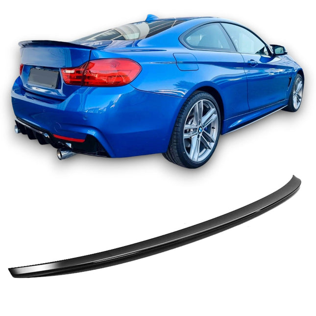 Glossy Blanksvart Spoiler BMW 4-serie F32 Coupé 2013-2021