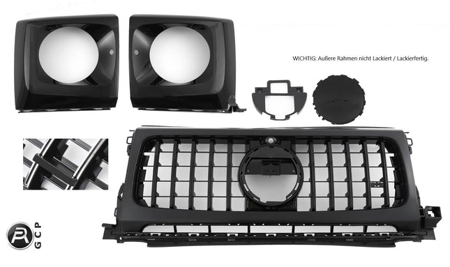 AMG-look Grill GT Mercedes-Benz G-Klass W463 2018-2024 - Svart